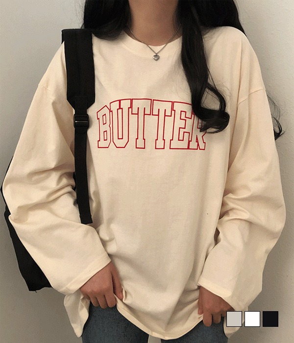 [무료배송] 버터 롱 긴팔 티셔츠