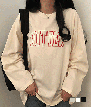[무료배송] 버터 롱 긴팔 티셔츠