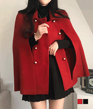 [무료배송] 빨간망토 차차 케이프 자켓 코트
