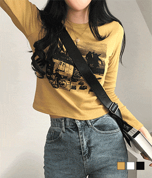 [무료배송] 라라 빈티지 골지 티셔츠